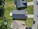 Aerial view of a home with fenced backyard, patio and well manicured landscaping at 230 Palmetto Green Dr., Longs, SC 29568