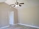 Bright bedroom with ceiling fan, neutral paint, and new laminate flooring at 2429 Westbrook Dr., Conway, SC 29527