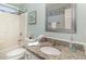 Bathroom featuring granite vanity top and a tub and shower combination at 2654 Wild Game Trail, Myrtle Beach, SC 29588