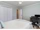 Bedroom with a spacious closet and workspace, providing convenience and functionality at 2654 Wild Game Trail, Myrtle Beach, SC 29588