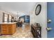 Open-concept layout with kitchen, dining area, and view into living area at 3012 Sabal Ct., Murrells Inlet, SC 29576