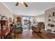 Bright living room with hardwood floors, comfortable seating, and a view of the outdoor scenery at 4006 Fairway Lakes Dr. # 4006, Myrtle Beach, SC 29577