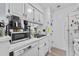 Modern kitchen featuring stainless steel appliances and white cabinetry at 4712 Cobblestone Dr. # K-7, Myrtle Beach, SC 29577