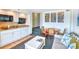 Comfortable living area with a kitchenette, dining set, and cozy decor at 4800 S Ocean Blvd. # 708, North Myrtle Beach, SC 29582