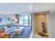 Stylish living room featuring ocean views and coastal decor at 4800 S Ocean Blvd. # 708, North Myrtle Beach, SC 29582