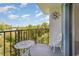 Balcony view overlooking the golf course and lush landscaping at 5001 Little River Rd. # 501E, Myrtle Beach, SC 29577