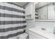 Bathroom features a shower-tub, vanity with sink, and coastal decor at 5600 North Ocean Blvd. # B-3, North Myrtle Beach, SC 29582