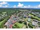Aerial view of a community with well-manicured green spaces, golf course, and water features at 5750 Oyster Catcher Dr. # 1135, North Myrtle Beach, SC 29582