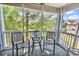Screened patio area provides an outdoor space with views of the green landscape at 5750 Oyster Catcher Dr. # 1135, North Myrtle Beach, SC 29582