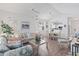 Bright and airy living room with easy access to the kitchen and featuring beach themed decor at 5825 Catalina Dr. # 1034, North Myrtle Beach, SC 29582