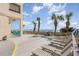 Expansive outdoor deck with lounge chairs and a view of the beach offering relaxation and entertainment options at 6100 N Ocean Blvd. # 804, North Myrtle Beach, SC 29582