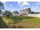 Spacious, fenced backyard perfect for entertaining with mature trees and a lush lawn at 650 Woodman Dr., Conway, SC 29526