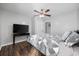 Bedroom with ceiling fan and laminate flooring at 650 Woodman Dr., Conway, SC 29526
