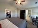 Main bedroom with a walk-in closet and a dedicated workspace at 7370 Johnson Shortcut Rd., Conway, SC 29527