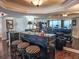 A bar area features views of the ocean and ample seating at 9650 Shore Dr. # 810, Myrtle Beach, SC 29572