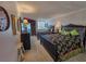Inviting bedroom featuring two comfortable beds and scenic ocean views from the balcony at 9650 Shore Dr. # 810, Myrtle Beach, SC 29572