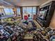 Elegant living room with plush seating, a media center, and views of the ocean at 9650 Shore Dr. # 810, Myrtle Beach, SC 29572