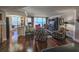 Spacious living room featuring stylish decor, ocean views, and a peek into the kitchen at 9650 Shore Dr. # 810, Myrtle Beach, SC 29572