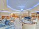Spacious lobby featuring modern seating arrangements, and an elegant lighting fixture at 9650 Shore Dr. # 810, Myrtle Beach, SC 29572