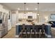 Modern kitchen featuring stainless steel appliances and a large center island at 101 Cowan Pl., Myrtle Beach, SC 29588