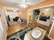 Spacious living room with open floor plan and views of the dining and living areas at 2488 Oriole Dr., Murrells Inlet, SC 29576