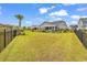 Expansive, well-maintained backyard with a black fence, offering ample green space at 296 Switchgrass Loop, Little River, SC 29566
