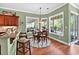 Cozy breakfast nook with table and chairs with views of the patio at 4016 Atalaya Pl., Myrtle Beach, SC 29579