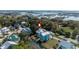 Stunning aerial view of the house showcasing its location near the water at 4240 Highway 17 Business, Murrells Inlet, SC 29576