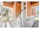 Charming front entrance with an eye-catching orange exterior at 4240 Highway 17 Business, Murrells Inlet, SC 29576