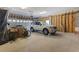 Spacious garage with a car, bicycles, and ample storage space at 524 Farrow Pkwy., Myrtle Beach, SC 29577