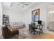 Well-lit office space with a comfortable sitting area and hardwood floors at 524 Farrow Pkwy., Myrtle Beach, SC 29577