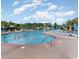 Resort-style pool with ample lounge chairs and umbrellas offers a perfect spot for relaxation and recreation at 524 Farrow Pkwy., Myrtle Beach, SC 29577