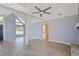 Vaulted ceilings accentuate the transition from the living room to other spaces at 584 Circle Dr., Surfside Beach, SC 29575