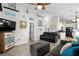 Open living room with coastal accents, comfortable seating, and a seamless transition to the kitchen at 6001-8050 S Kings Hwy., Myrtle Beach, SC 29575