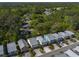 Aerial view of colorful homes interspersed with trees at 93 Weatherboard Ct., Pawleys Island, SC 29585