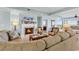 Comfortable living room with fireplace, custom furniture, and great natural light at 9547 Edgerton Dr. # 702, Myrtle Beach, SC 29572