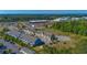 Aerial view of townhomes and retail area under construction with skyline in the distance at 105 Villa Mar Dr. # C-1, Myrtle Beach, SC 29579