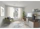 Bright home office with large window, modern desk, and comfortable chair for productivity at 1056 Laconic Dr., Myrtle Beach, SC 29588