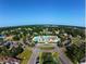Aerial view of the large community pool in this neighborhood close to lakes and nature at 1232 Needle Grass Loop, Myrtle Beach, SC 29579