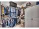 Organized walk-in closet with ample shelving and hanging space for clothes and accessories at 233 Astoria Park Loop, Conway, SC 29526