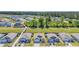 Aerial view of homes surrounded by lush greenery and a serene pond at 2771 Eclipse Dr., Myrtle Beach, SC 29577