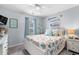 Serene bedroom with a coastal theme features a comfortable bed and serene blue accents at 328 Logan St., Little River, SC 29566