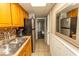 Well-equipped kitchenette with stainless steel appliances and easy access to comfortable bedroom at 6804 Ocean Blvd. N # 625, Myrtle Beach, SC 29572