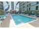 Take a dip in this property's refreshing outdoor pool with ample seating, perfect for relaxation and fun! at 6804 Ocean Blvd. N # 625, Myrtle Beach, SC 29572