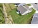Aerial view of a home's spacious backyard with lush green grass at 742 Woodside Dr., Conway, SC 29526