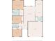 Layout of the house illustrating the placement of the rooms at 742 Woodside Dr., Conway, SC 29526