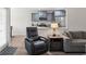 Cozy living room featuring an electric recliner and a view of the kitchen at 742 Woodside Dr., Conway, SC 29526