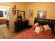 Well-appointed bedroom with dresser and access to ensuite bathroom, designed for comfort and convenience at 110 Portsmith Dr. # 8, Myrtle Beach, SC 29588