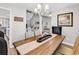 Open concept dining area leading to the living room with stylish decor at 130 Ashton Circle, Myrtle Beach, SC 29588