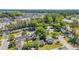 Scenic aerial view of a residential neighborhood with homes nestled among lush greenery and trees at 202 Berkshire Dr., Myrtle Beach, SC 29588